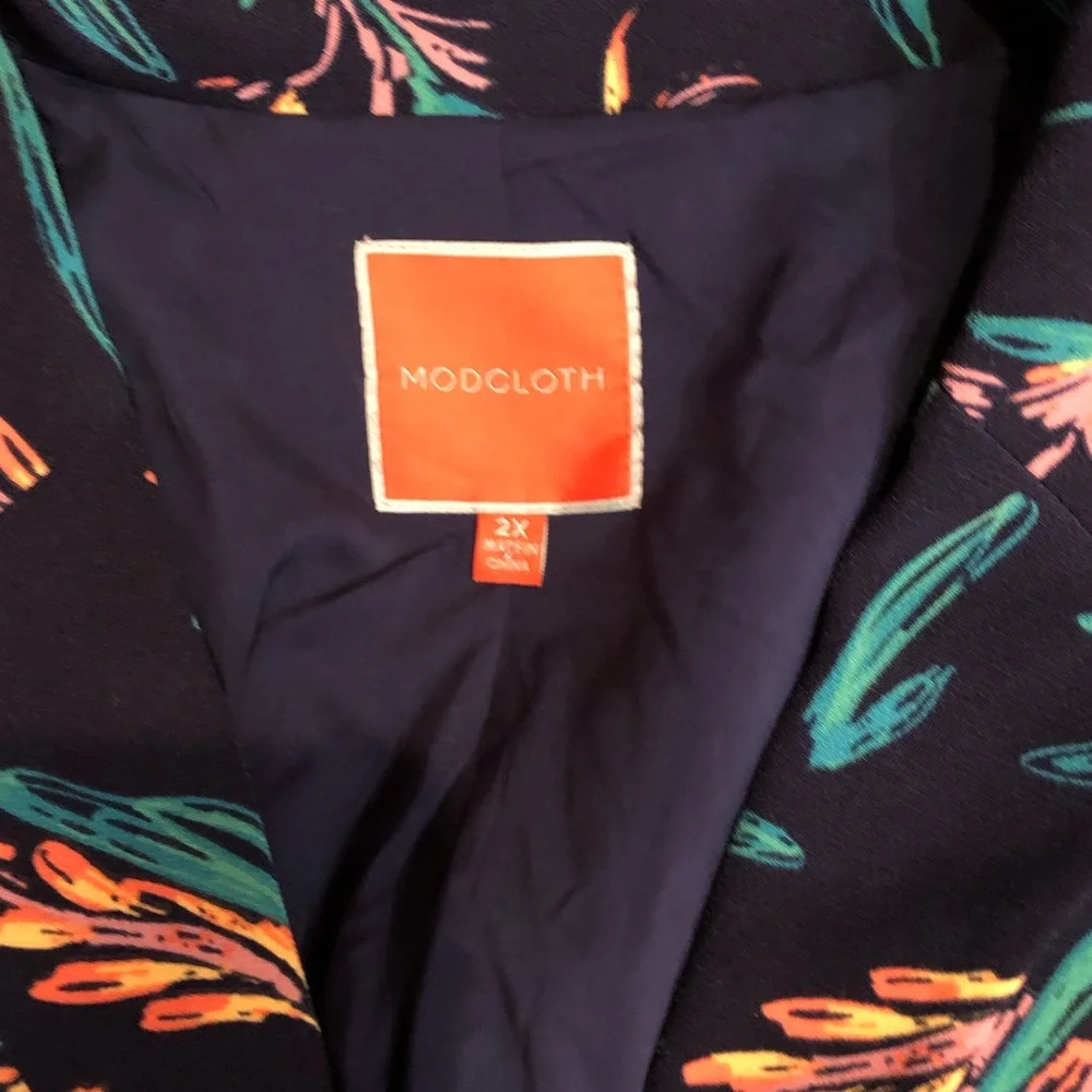 ModCloth Jacket Multi Color size 2X - Picture 6 of 8